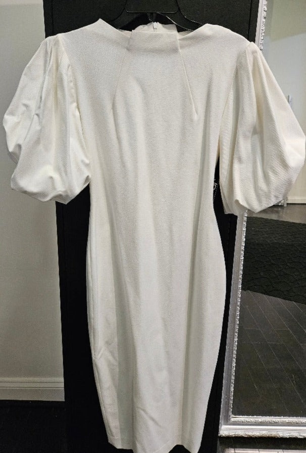 Black Center High-Neck with Puffed Sleeves