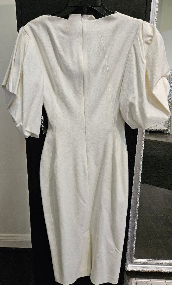 Black Center High-Neck with Puffed Sleeves