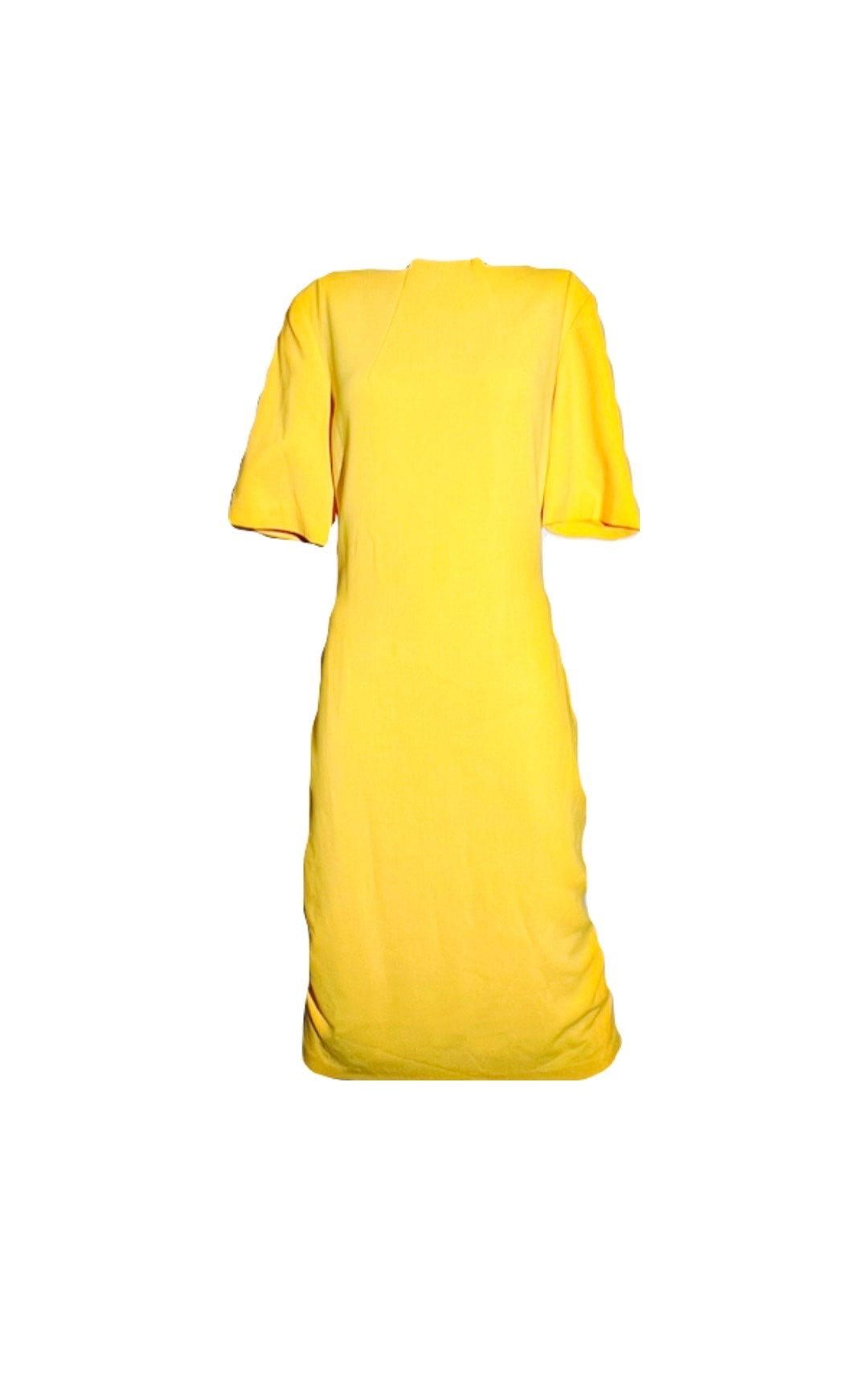 Center High neck Dress with 3/4 Sleeves