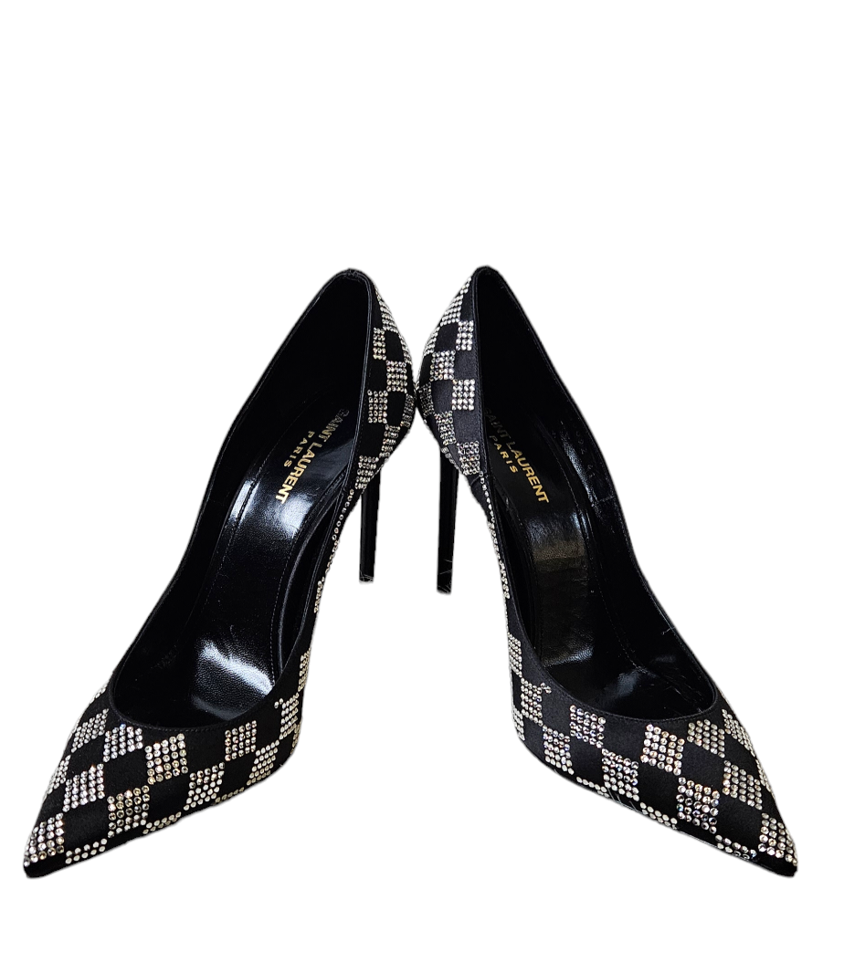 Yves Saint Laurent Checkered Studded Pump