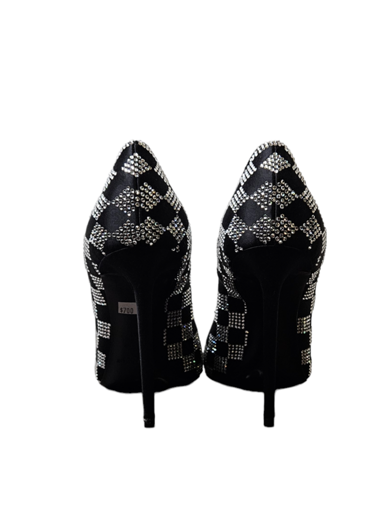 Yves Saint Laurent Checkered Studded Pump