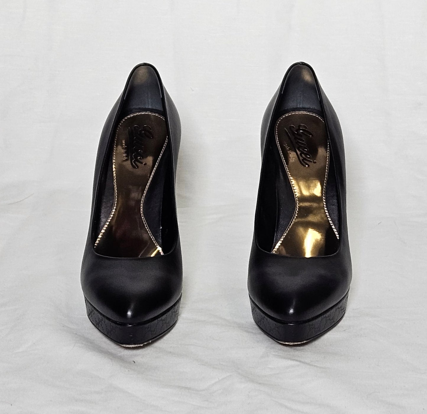 Gucci Black Platform Stiletto Heels