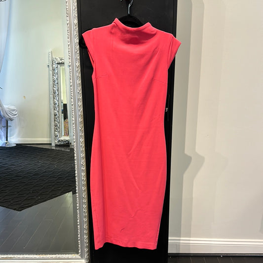 High Neck Semi Fitted Dress