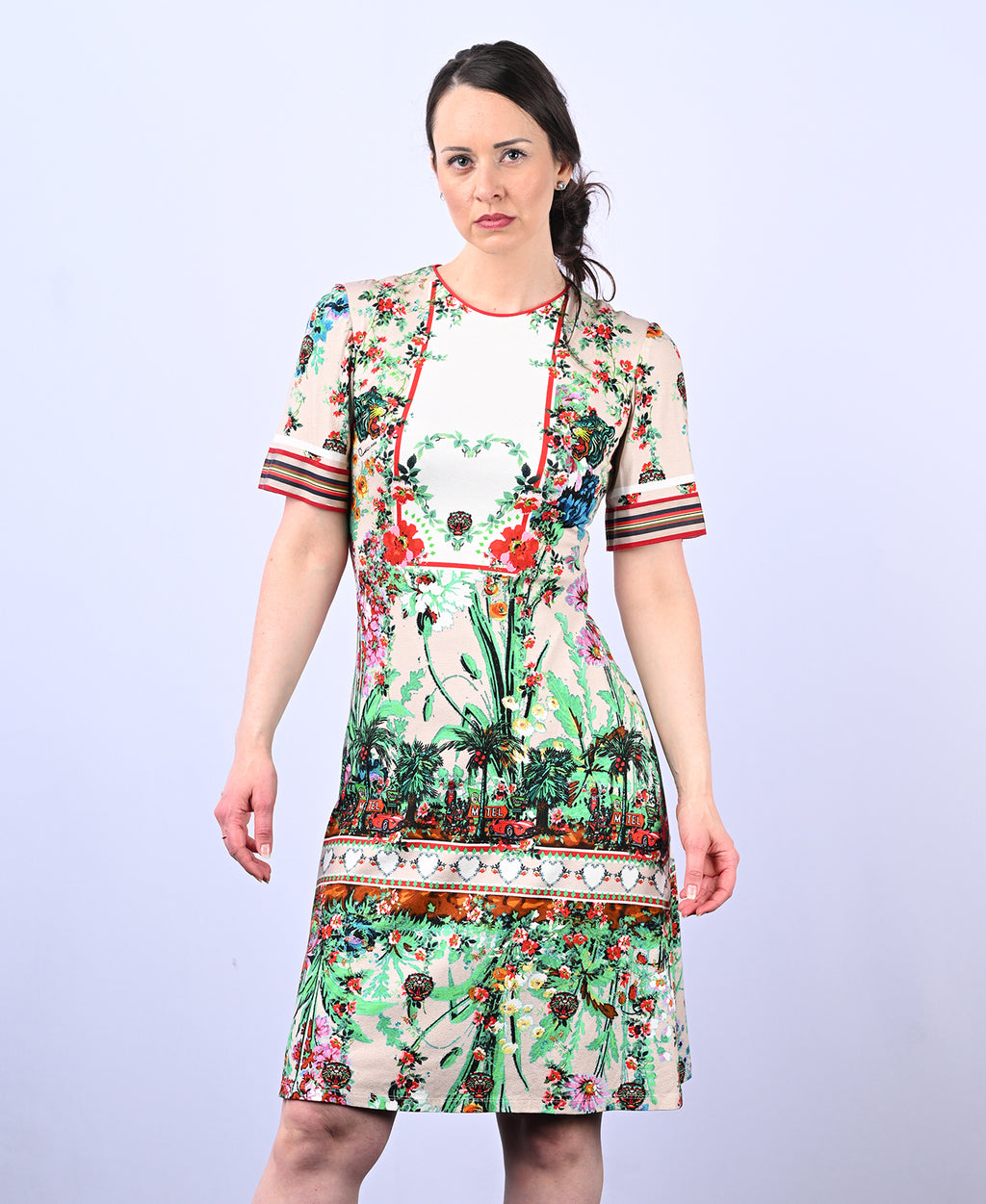 Printed Floral Jersey dress