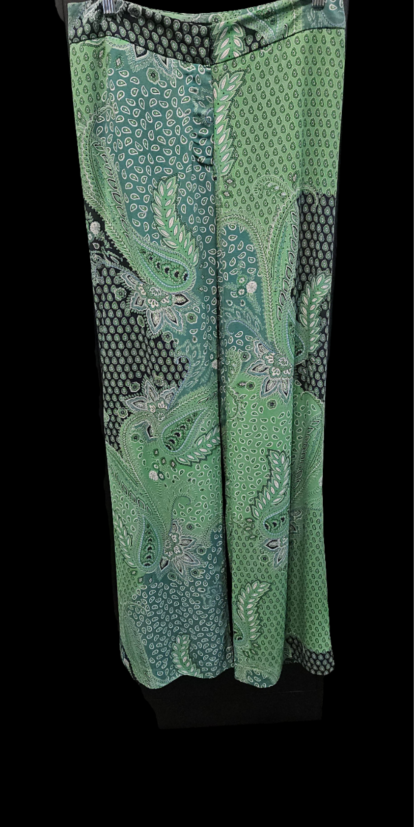 Green Paisley Full leg pant