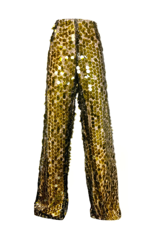 Olive Large Sequin Pants