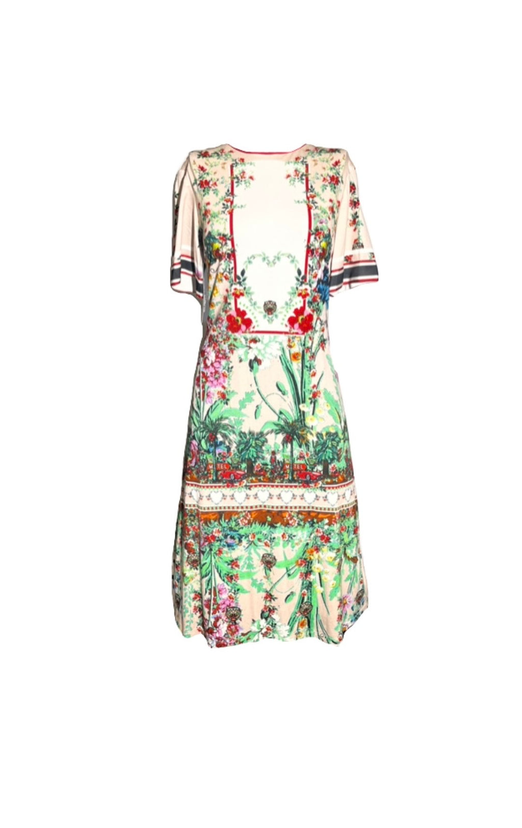 Printed Floral Jersey dress