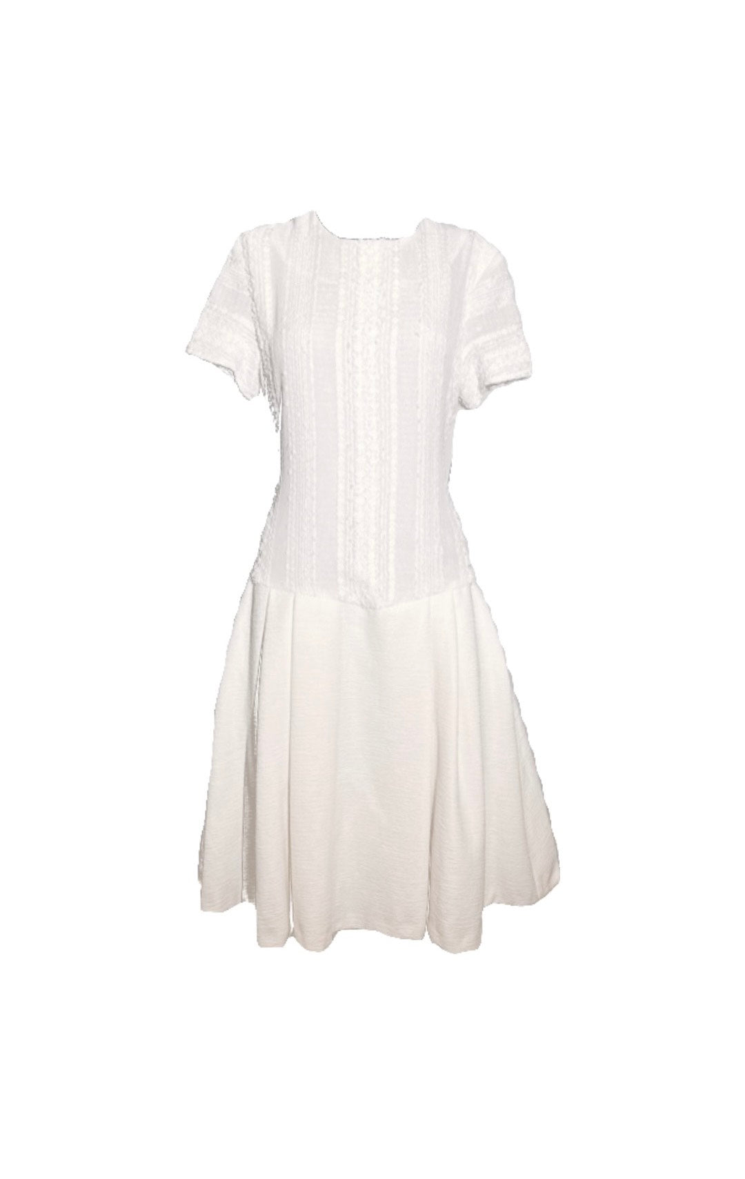 White Fit and Flare Dress