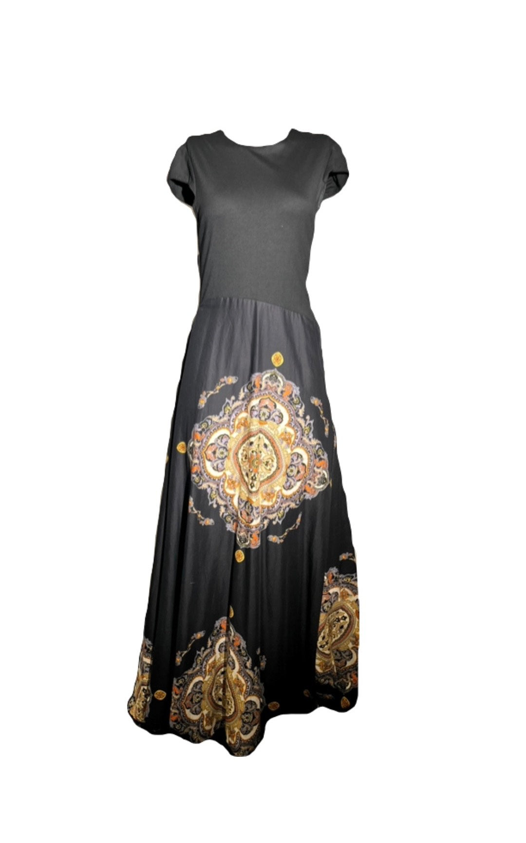 Black Sleeveless Floor Length Dress