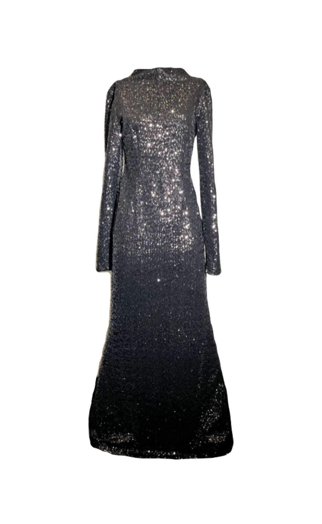 Long Black Sequin Dress