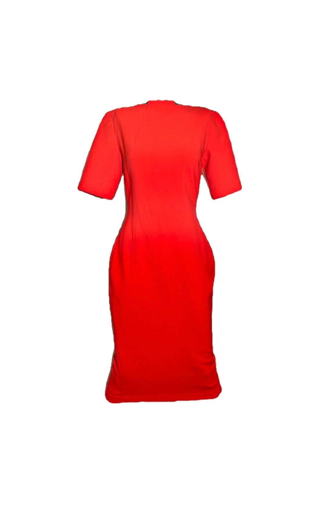 Center High neck Dress with 3/4 Sleeves