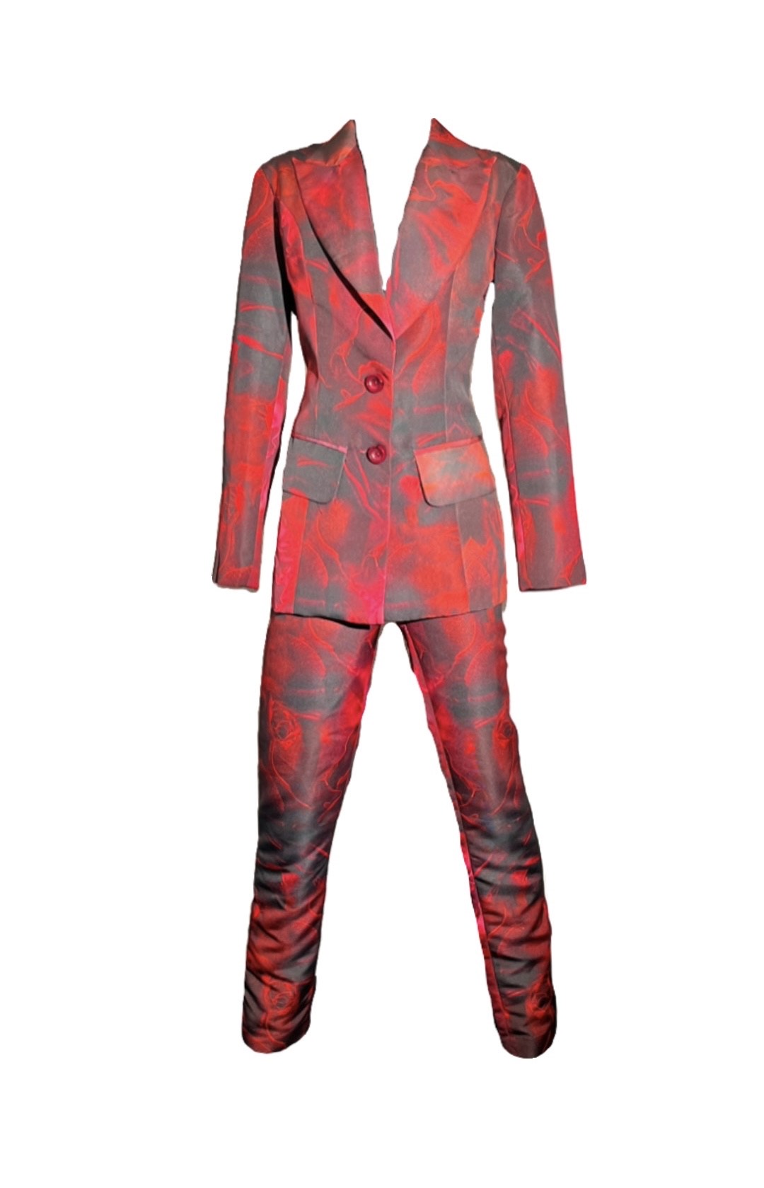 Red Rose Suit Pant