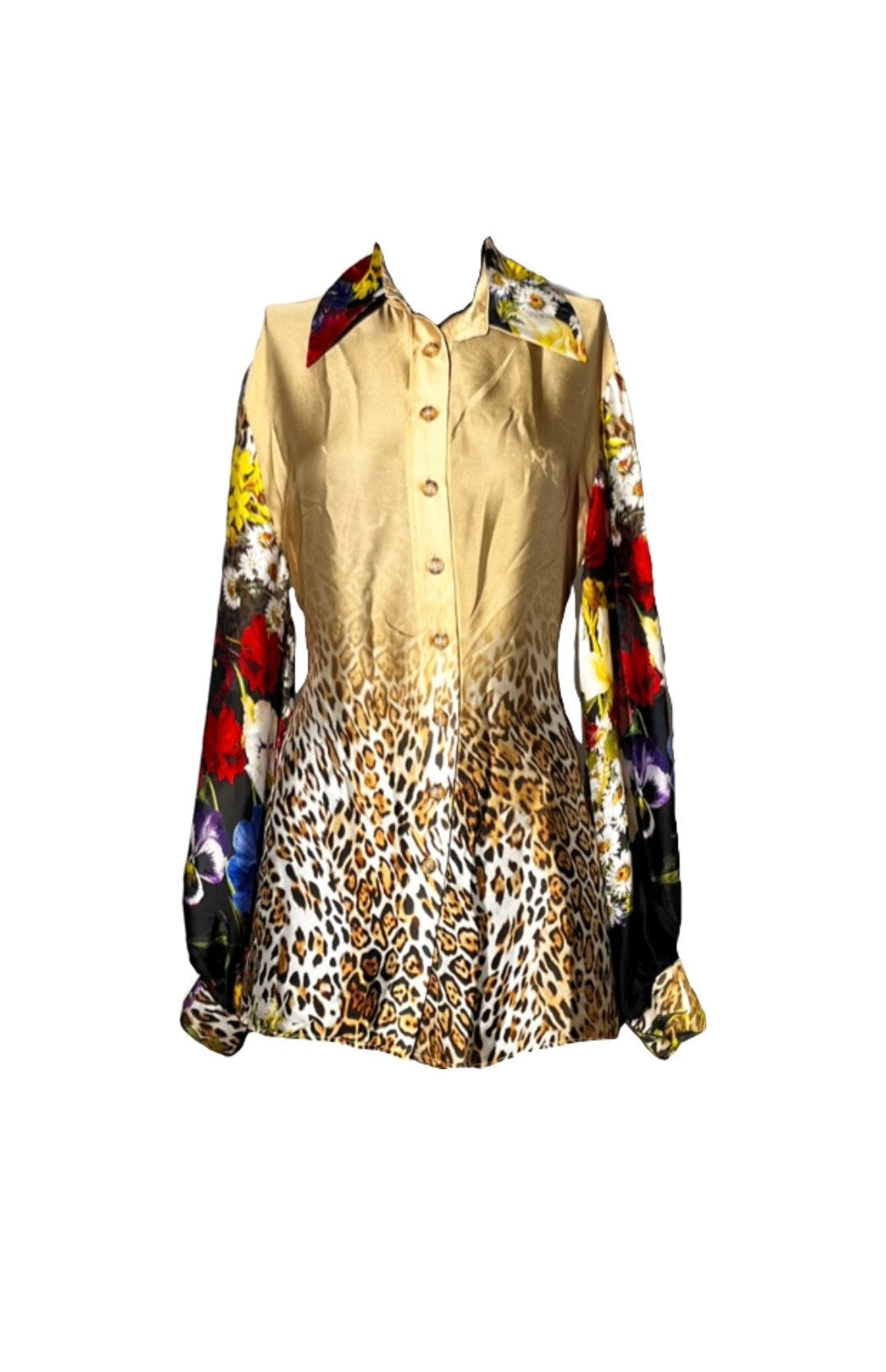 Floral Print Silk