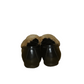 Louis Vutton Fur Loafers with Gold Detail