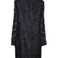 Black Lux Dress with Semi-Shear Lux Sleeves