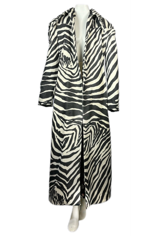 Zebra Print Long Jacket