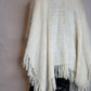 Winter White Mohair Poncho