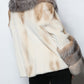 FUR Golden White Sheared Mink Crystal Fox Collar and Sleeve Cuffs